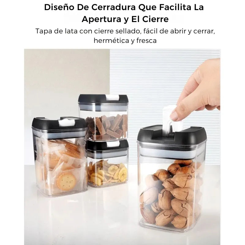 Organizador Hermético Cocina Set 7 Unidades - Novara