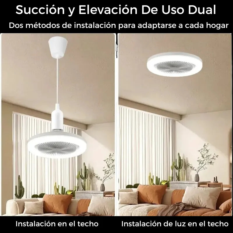 Ventilador De Techo Silencioso Con Iluminación - Novara