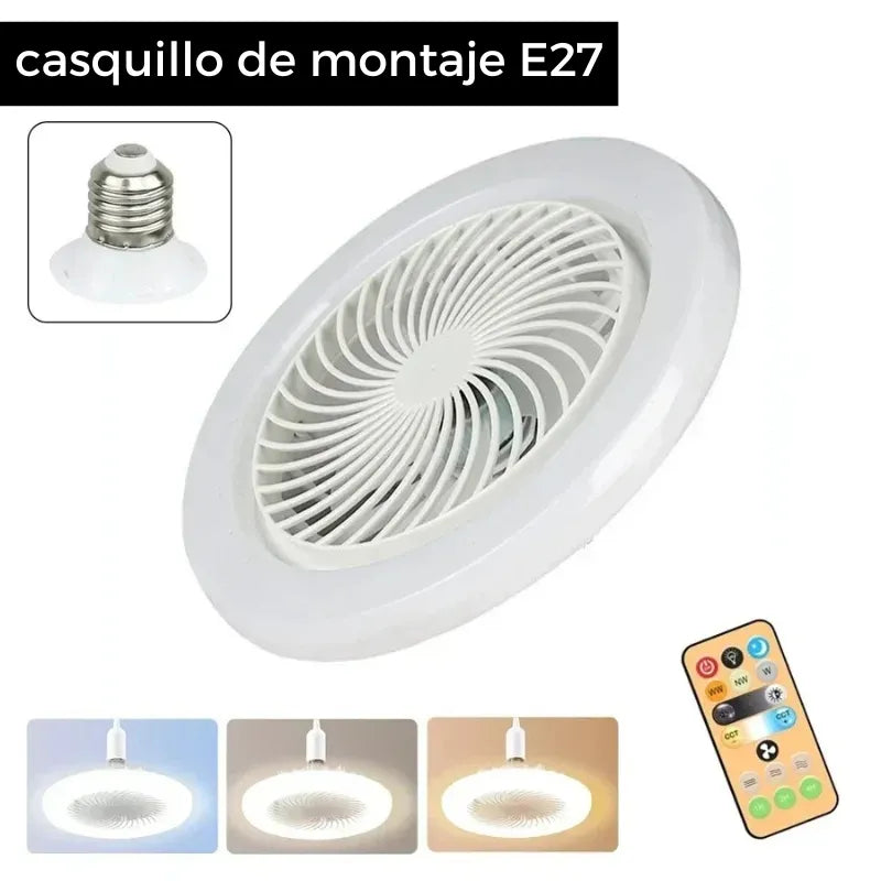 Ventilador De Techo Silencioso Con Iluminación - Novara