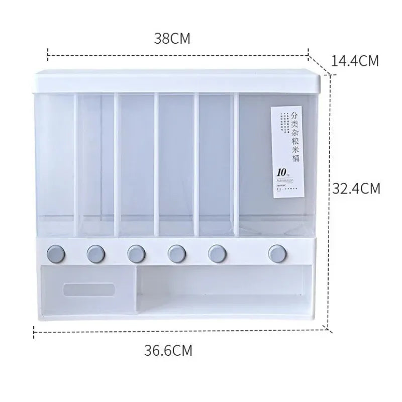 SmartGrain Dispenser 6 Compartimentos - Novara