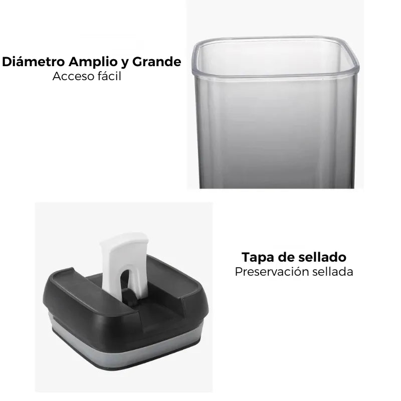 Organizador Hermético Cocina Set 7 Unidades - Novara