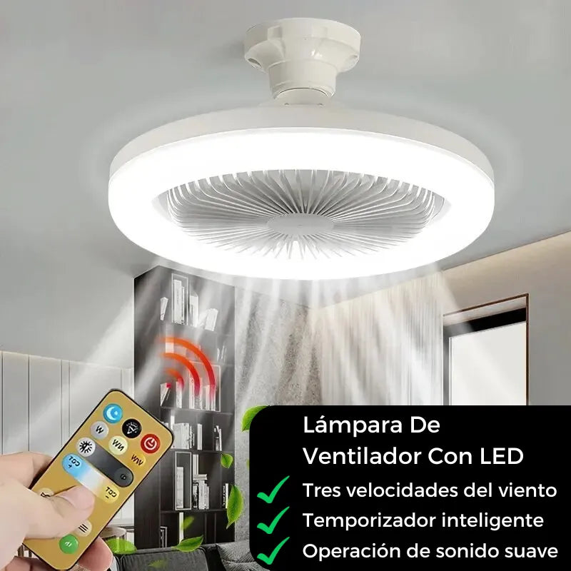 Ventilador De Techo Silencioso Con Iluminación - Novara