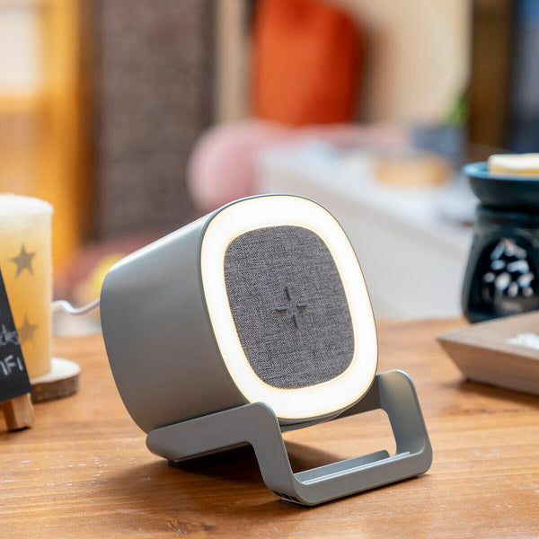 Altavoz LED con Cargador Inalámbrico