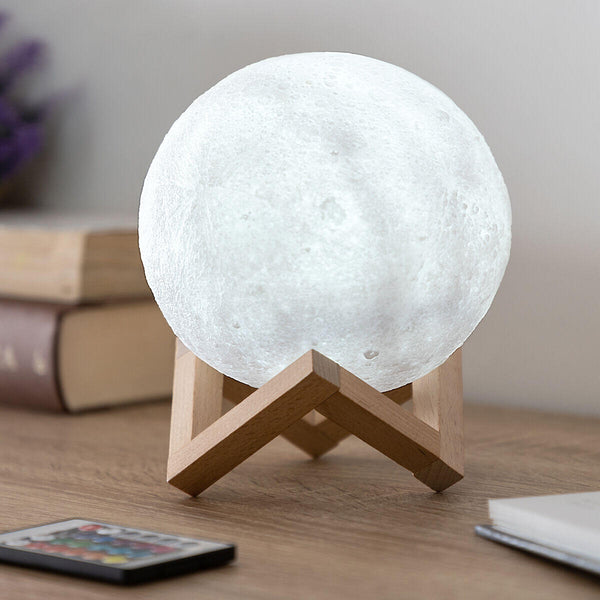 Lámpara LED Luna 3D Recargable