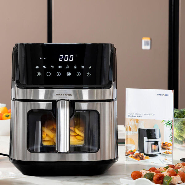 Freidora de Aire Fryinn View 1700W 6,5L Acero Inoxidable