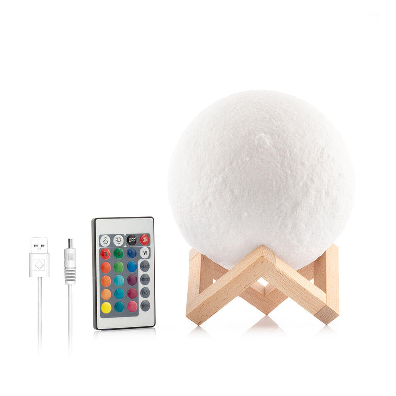 Lámpara LED Luna 3D Recargable