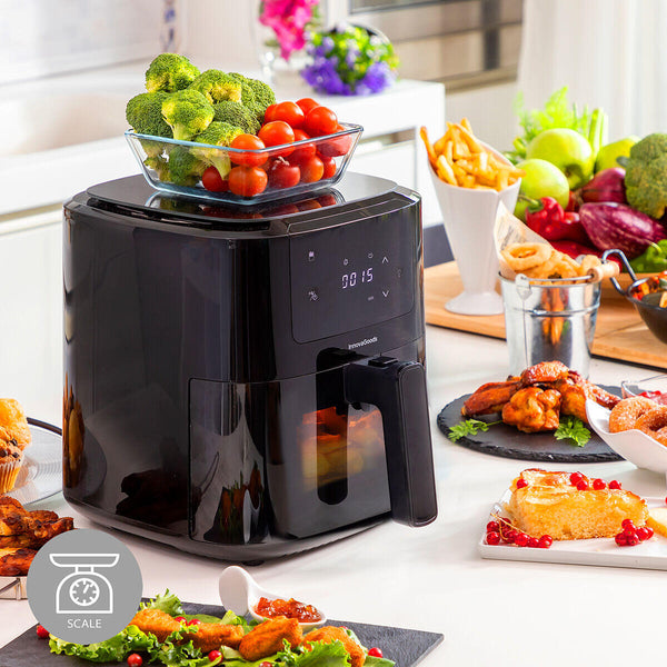 Freidora de Aire con Báscula 1500W 5L Acero Inoxidable