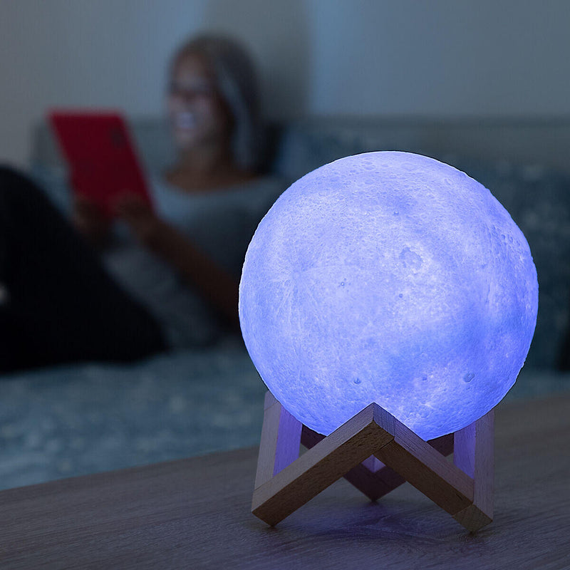 Lámpara LED Luna 3D Recargable